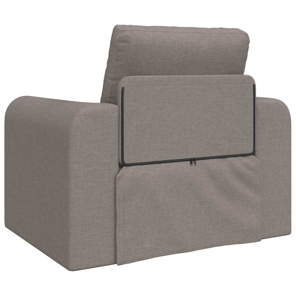Sofa Bed Taupe 98 x 71 x 83 cm Fabric